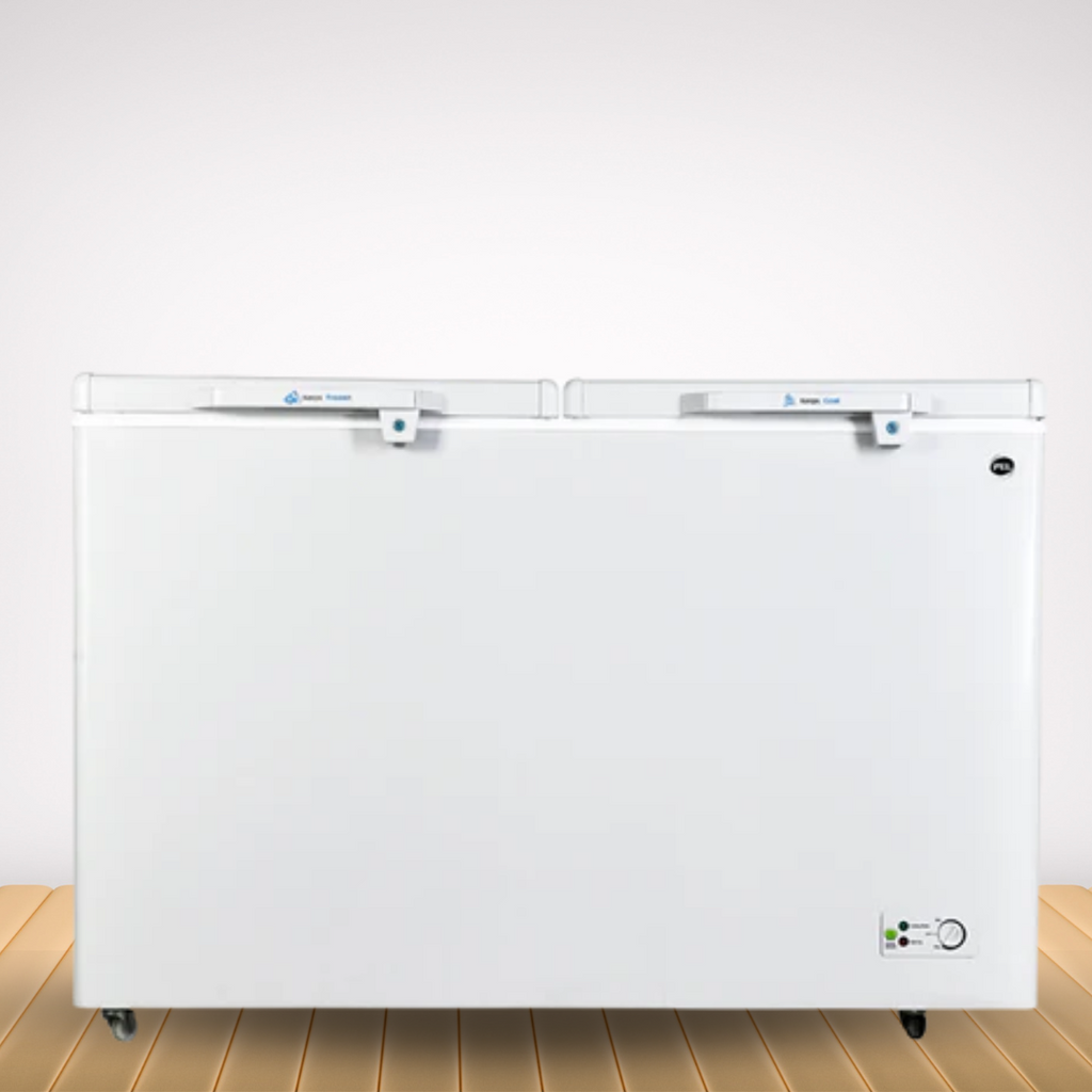 PEL Arctic Inverter On Deep Freezer – Twin Door, 370 L  – Inverter Efficiency, Copper Cooling