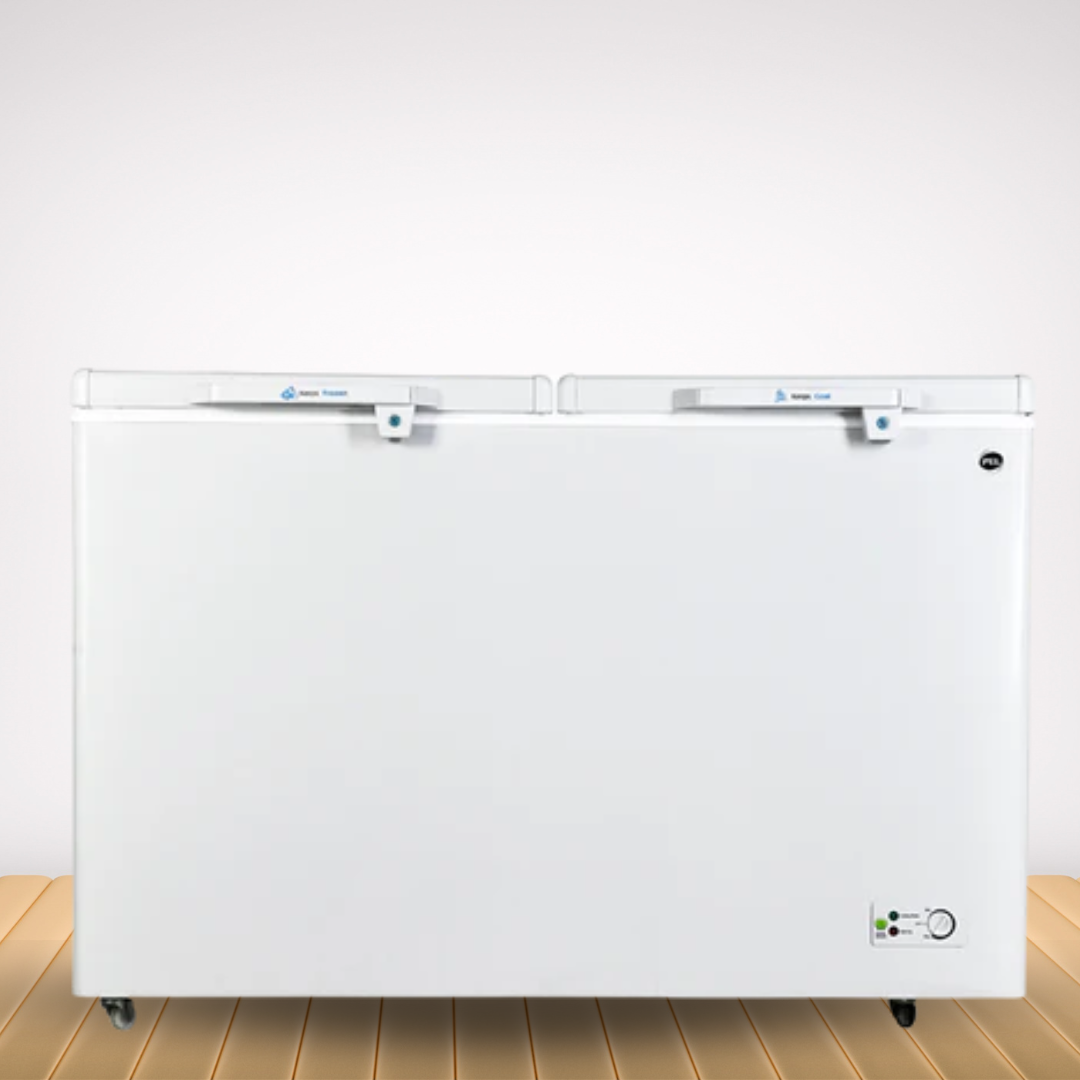 PEL Arctic Inverter On Deep Freezer – Twin Door, 370 L  – Inverter Efficiency, Copper Cooling