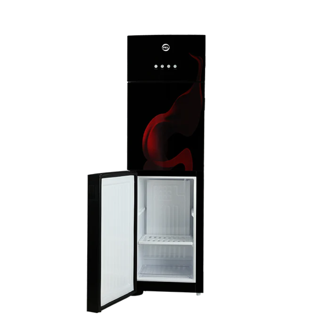 PEL 525 Curved Glassdoor Water Dispenser – Red Blaze