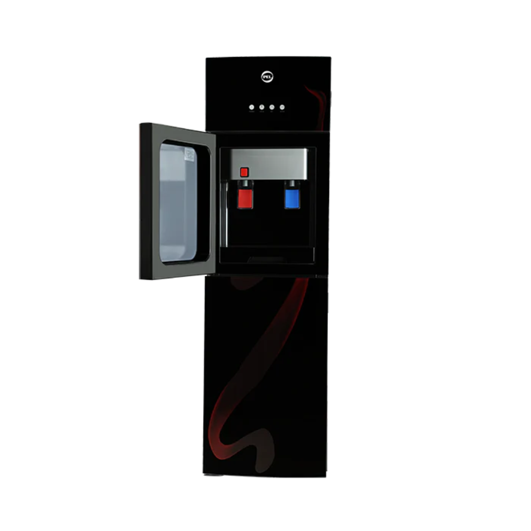 PEL 525 Curved Glassdoor Water Dispenser – Red Blaze