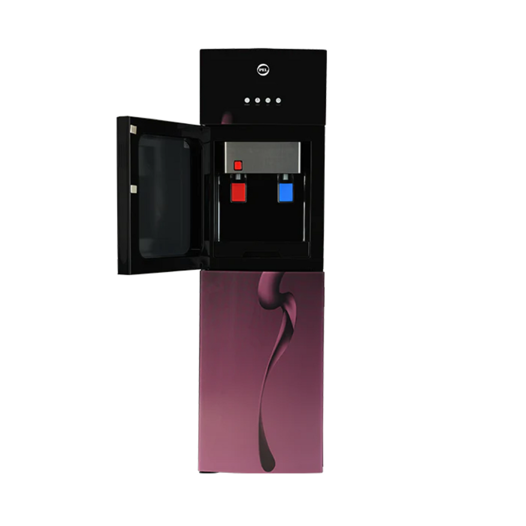 PEL 525 Curved Glassdoor Water Dispenser – Red Blaze