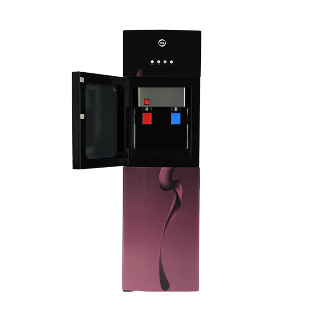 PEL 525 Curved Glassdoor Water Dispenser – Red Blaze