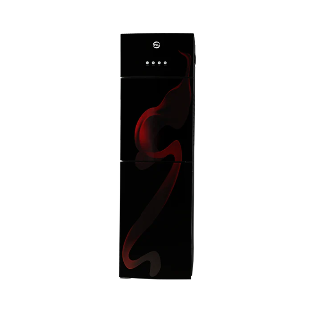 PEL 525 Curved Glassdoor Water Dispenser – Red Blaze